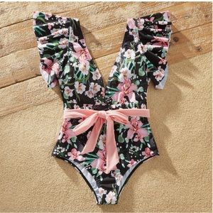 COPY - Mommy and Me matching Floral bathing suits